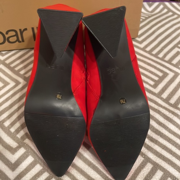 Bar III red suede boot - Picture 6 of 7